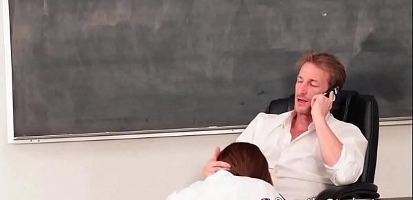  Hot Schoolgirl Jojo Kiss Spreads Pussy For Teacher During Detention